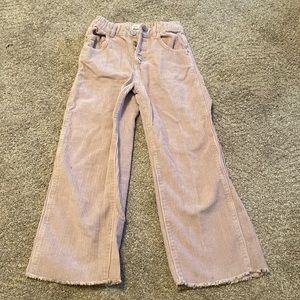 ZARA GIRLS size 9 Marine Straight Purple corduroy pants.